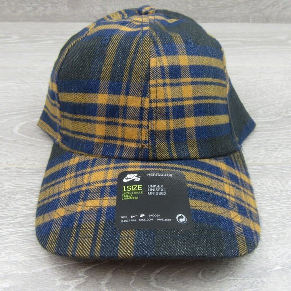 Nike SB Heritage 86 Skate Flannel Hat Cap Adult One Size Fit NEW - Picture 2 of 13